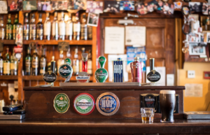 Considering what alcohol to have on offer - like these classic beer taps - is crucial to a pub business plan